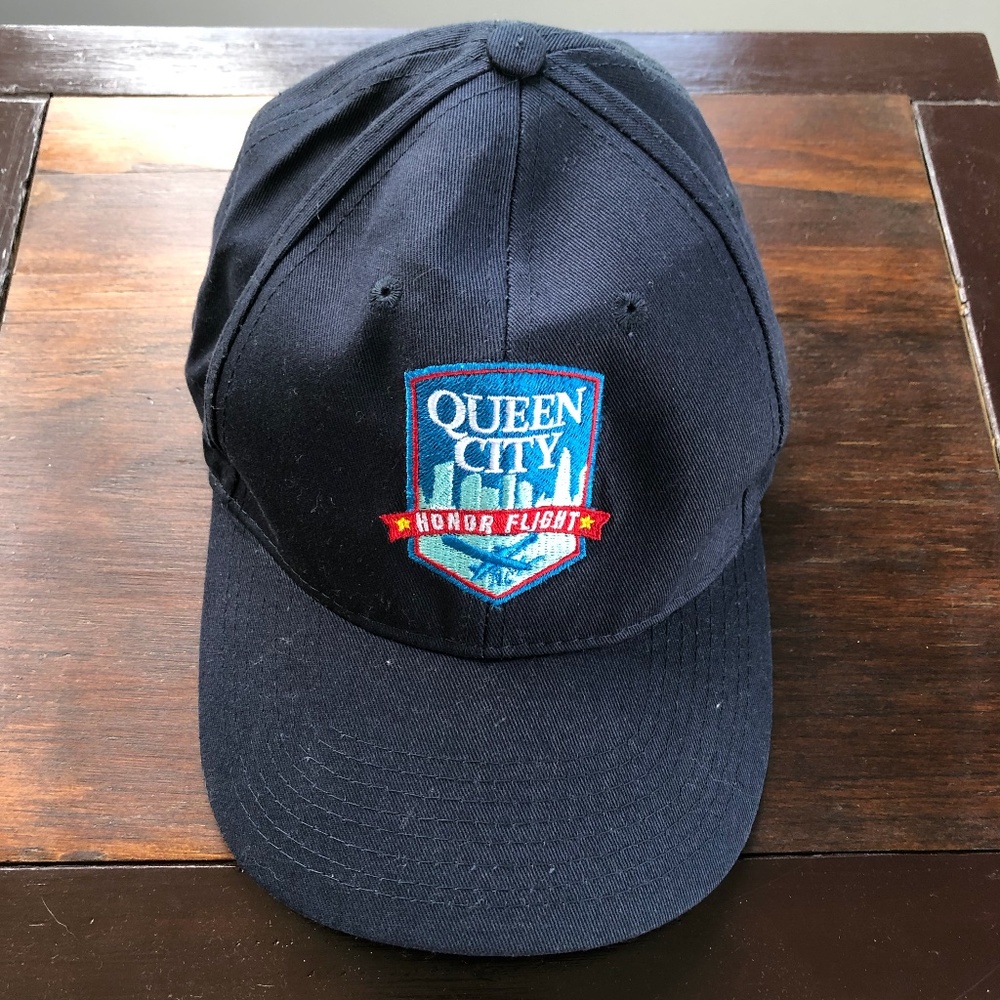 Vintage Bayside Queen City Honor Flight Baseball Cap Hat Made in USA